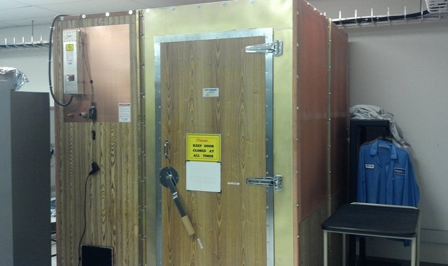 Closet-sized Faraday cage