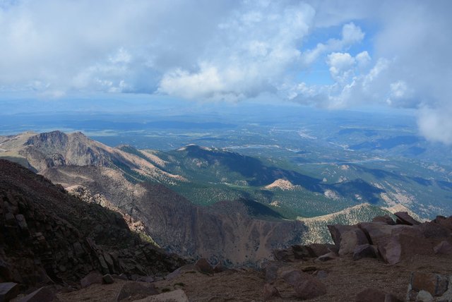 Looking north from Pikes Peak