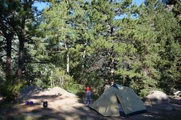 Calvin at Rabbit Ears campsite