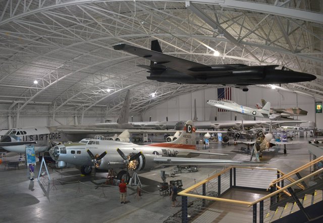 Main gallery in the Strategic Air and Space Museum