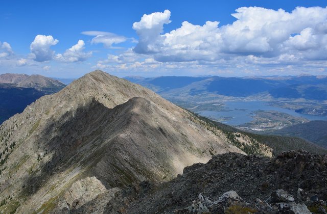 Looking north at Tenmile Peak and Peak Three from Peak Four