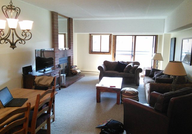 Main living area in Breckenridge condo