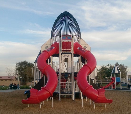 Play structure at McClellan Park