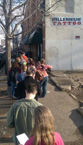 The end of the queue for Neil Gaiman