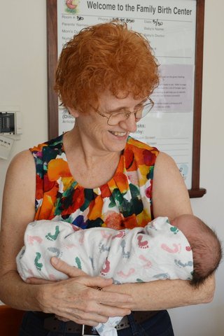 Grandma holds Julian