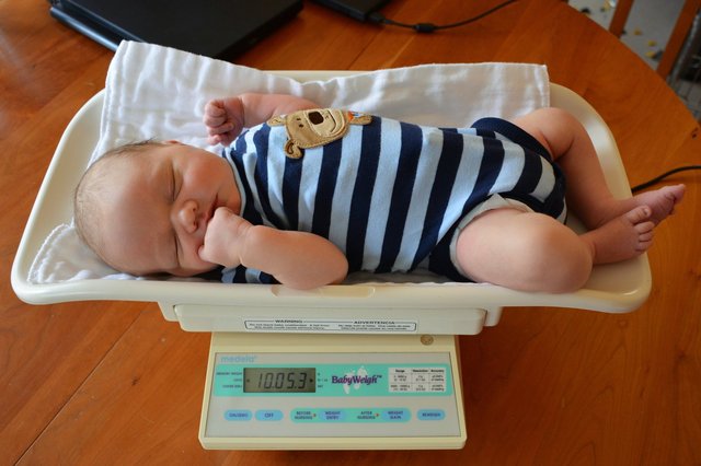 Julian naps in the baby scale