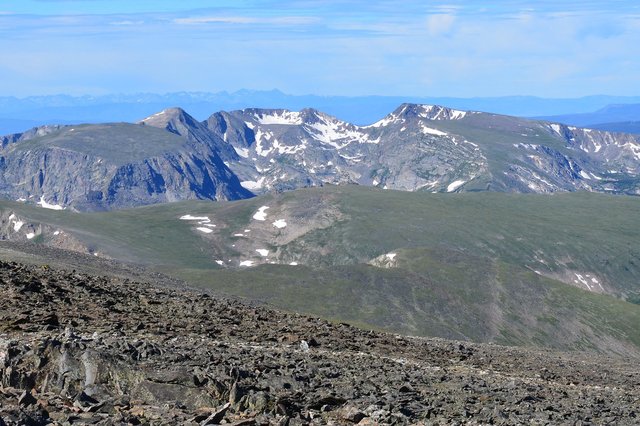 Mount Julian and other peaks above Gorge Lakes