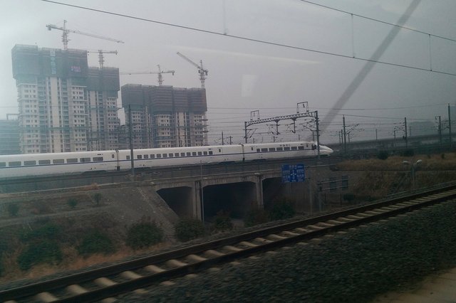 High-speed train on Beijing-Shanghai line