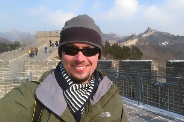 Jaeger on the Great Wall of China