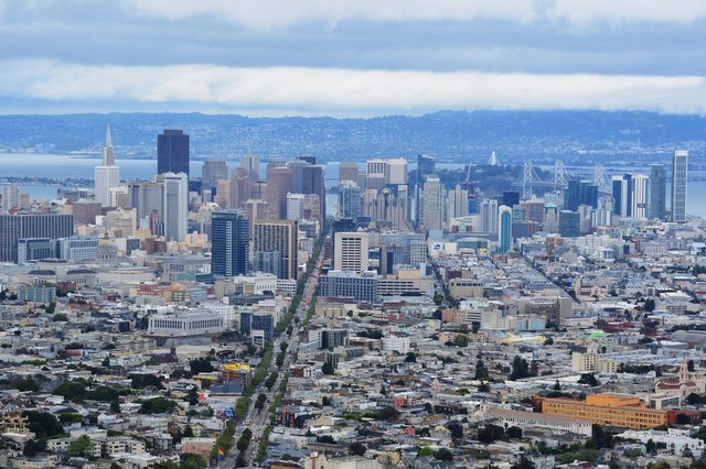 Downtown San Francisco from Twin Peaks