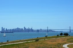 Bay Bridge and San Francisco skyline