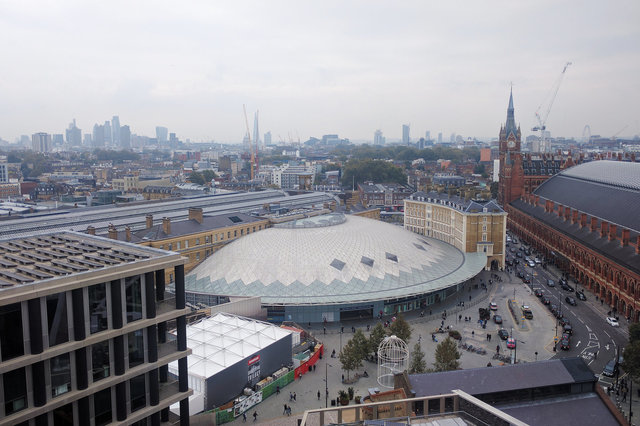 View of Kings Cross and St. Pancras from 6PS