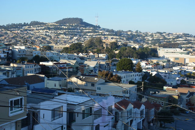 View of Mount Davidson and Sutro Tower over Ingleside