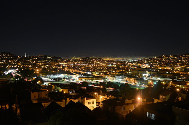 View from Louisburg at night