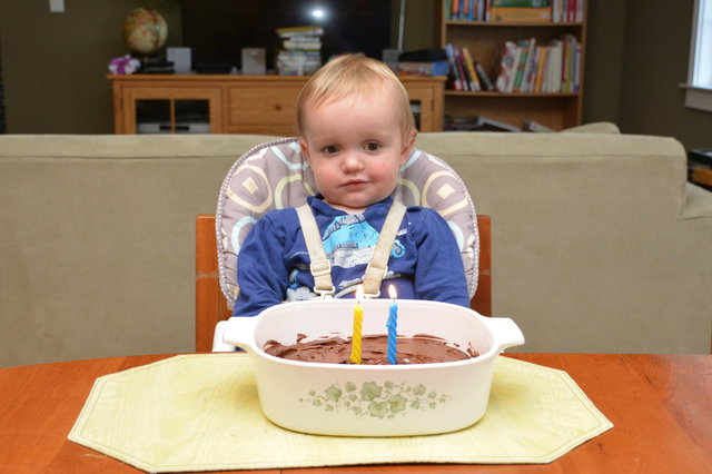 Julian with his birthday cake