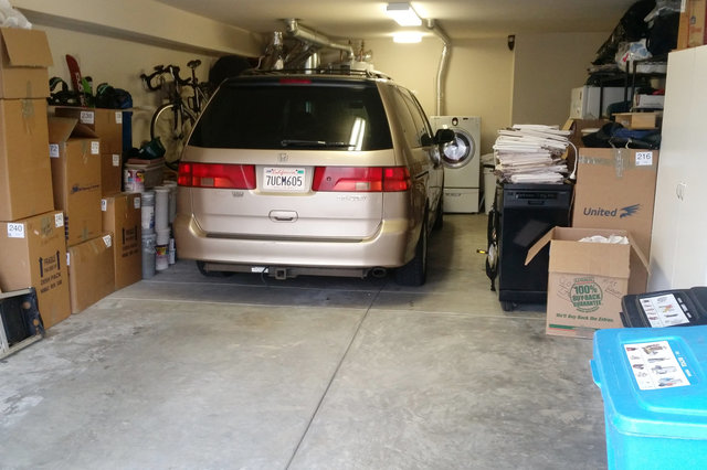 Van in tandem garage at Louisburg