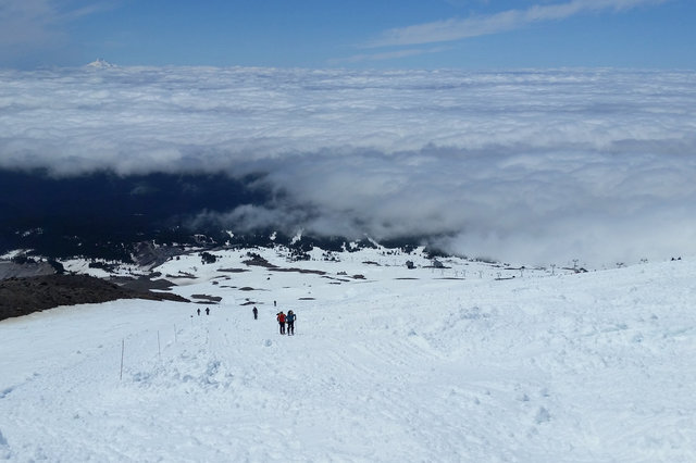 Looking down from the top of the Climber's Trail