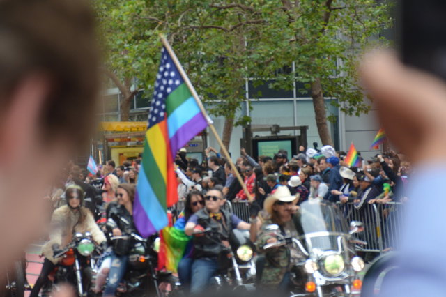 Dykes on Bikes at Pride