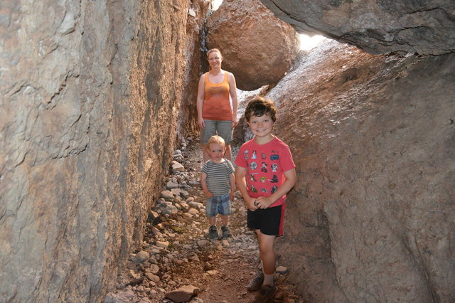 Kiesa, Julian, and Calvin in the Balconies Cave