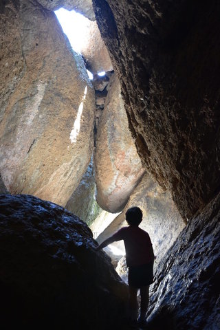 Calvin in the Balconies Cave