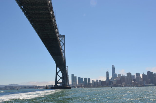 Under the Bay Bridge on RocketBoat