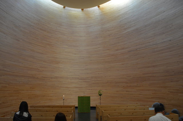 Inside the Chapel of Silence