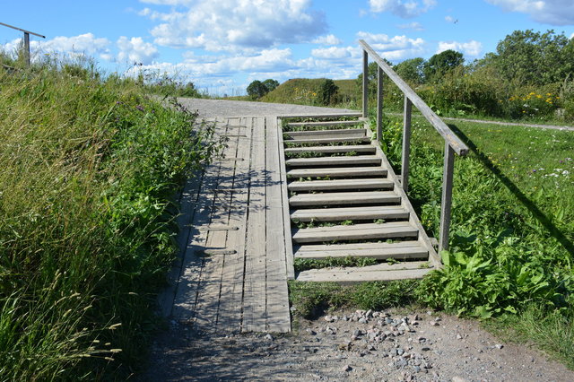 Stroller ramp at the Fortress of Suomenlinna