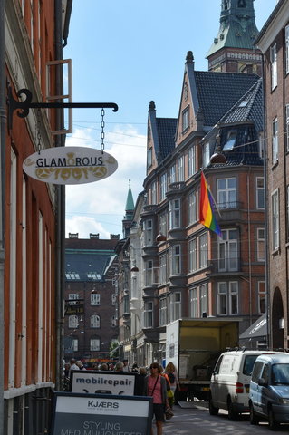 Pride flag in Copenhagen