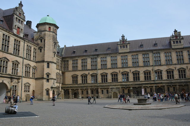 Inner courtyard at Kronborg