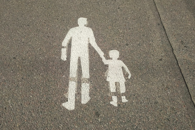 Crosswalk stencil in Helsinki