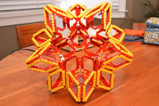 Mostly-assembled Lego polyhedra