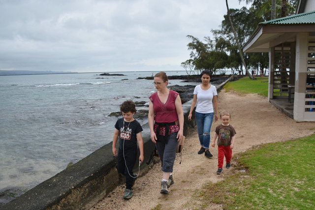 Calvin, Kiesa, Sasa, and Julian at Coconut Island