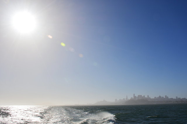 San Francisco skyline in the morning sun