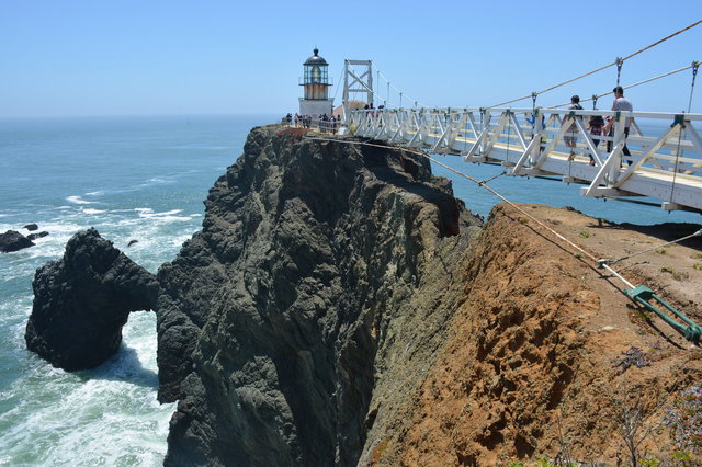 Point Bonita Lighthouse and suspension bridge