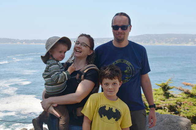 Family photo at Point Lobos (feat. Calvin and Julian)