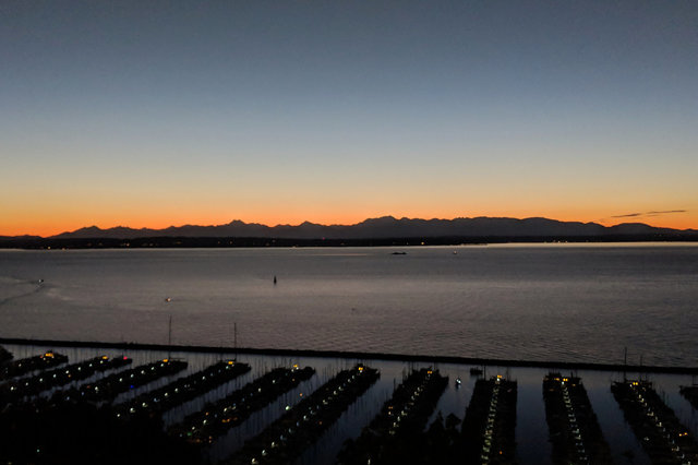 Puget Sound and Olympic Mountains from Sunset Hill