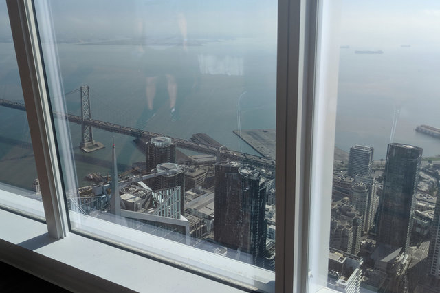 Looking down on SoMa from the top of Salesforce Tower