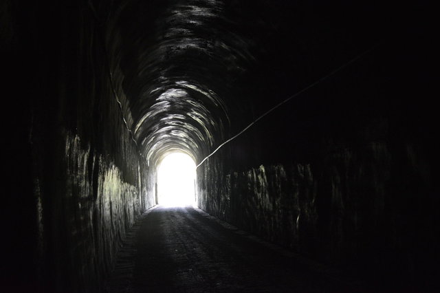 Approaching the east portal of the Snoqualmie Tunnel