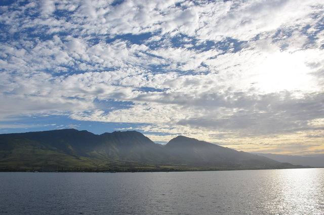 West Maui in the morning haze