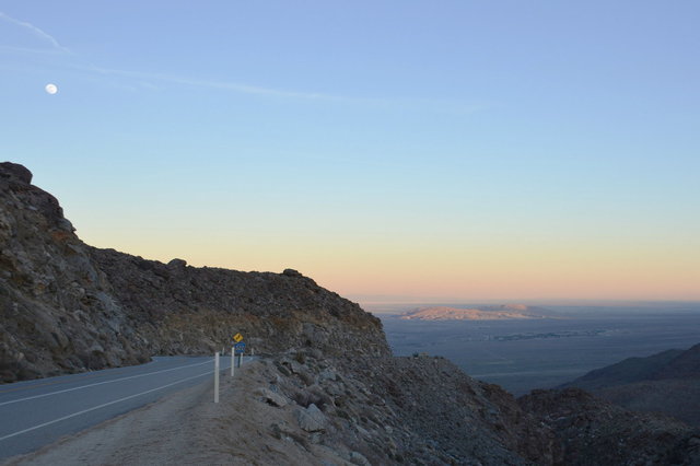 Descending the Montezuma Grade into Borrego Valley