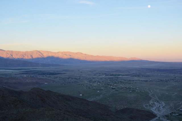 Borrego Valley at sunset