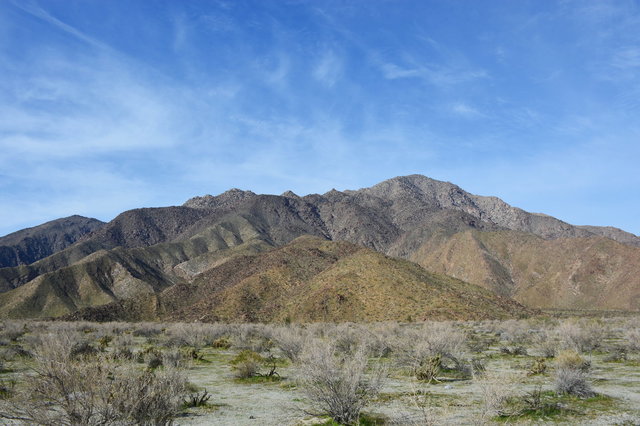 San Ysidro Mountains above the Borrego Valley