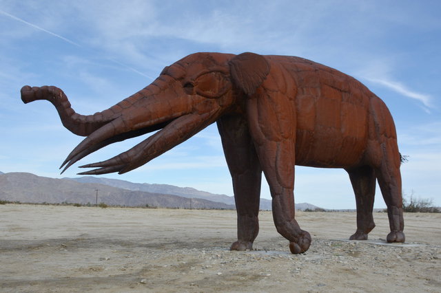 Gomphothere sky art sculpture