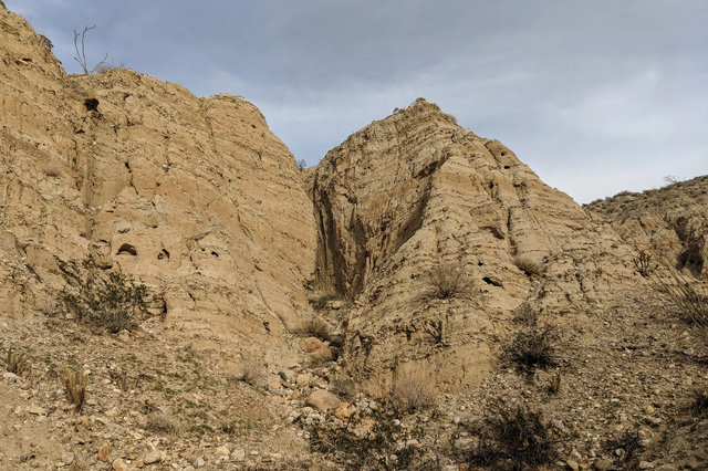 Desert canyon walls