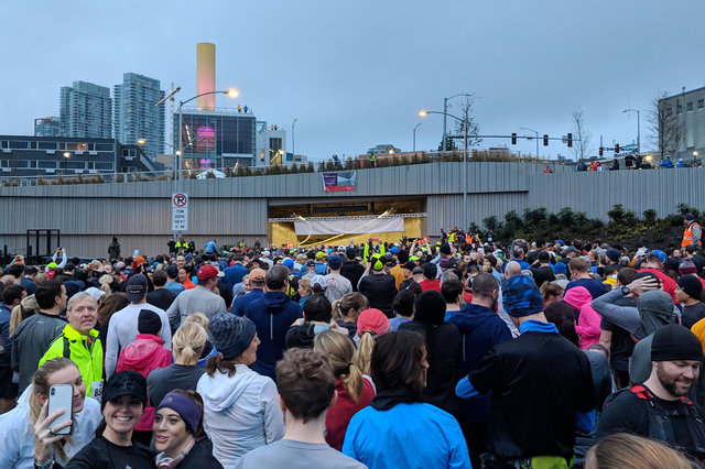 Approaching the SR 99 tunnel portal