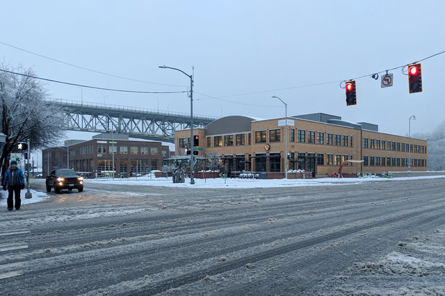 Slush accumulates in Fremont