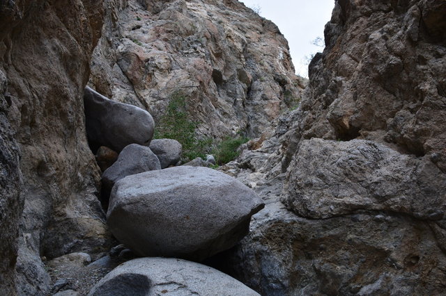 Scattered boulders in Smoke Tree Canyon