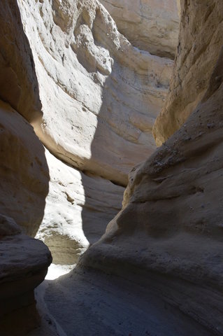 Slot canyon in Palm Tree Wash