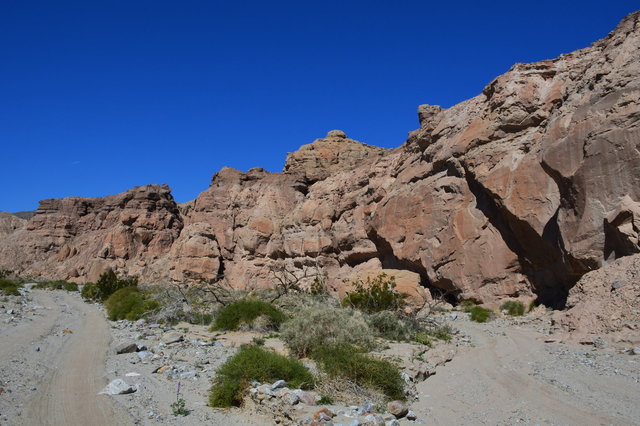 Rock formation in Palm Tree Wash