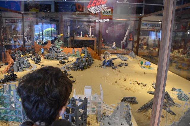 Calvin looks at the Lego Movie 2 set